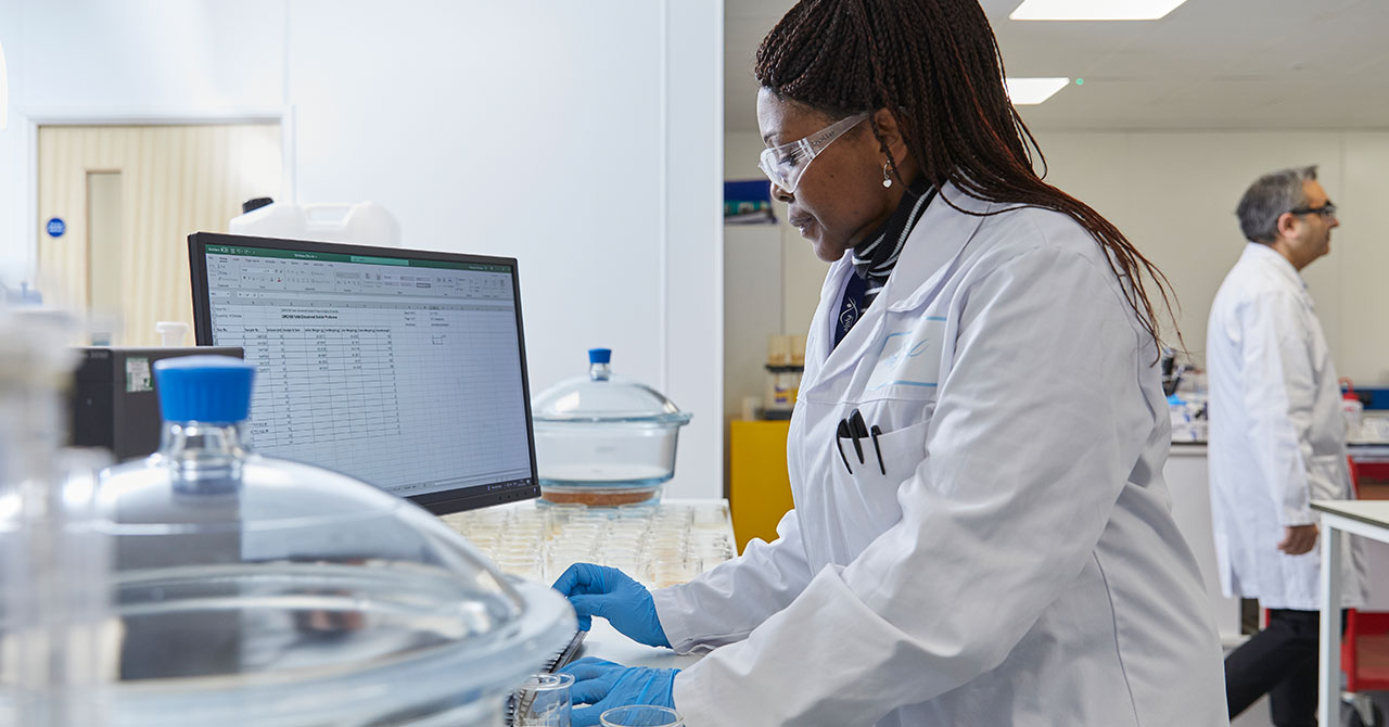Woman in a lab